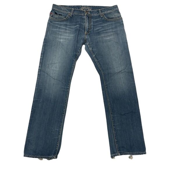 Robin's Jean Men's Size 38 Straight Leg Studded Star Medium Wash Denim Jeans guc - Picture 2 of 8